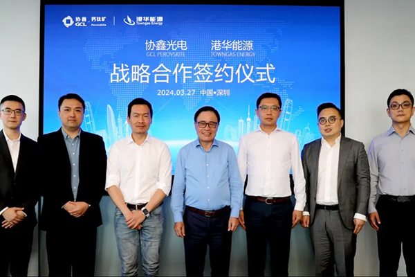 协鑫光电与港华能源将共建全球首个钙钛矿叠层组件实证示范